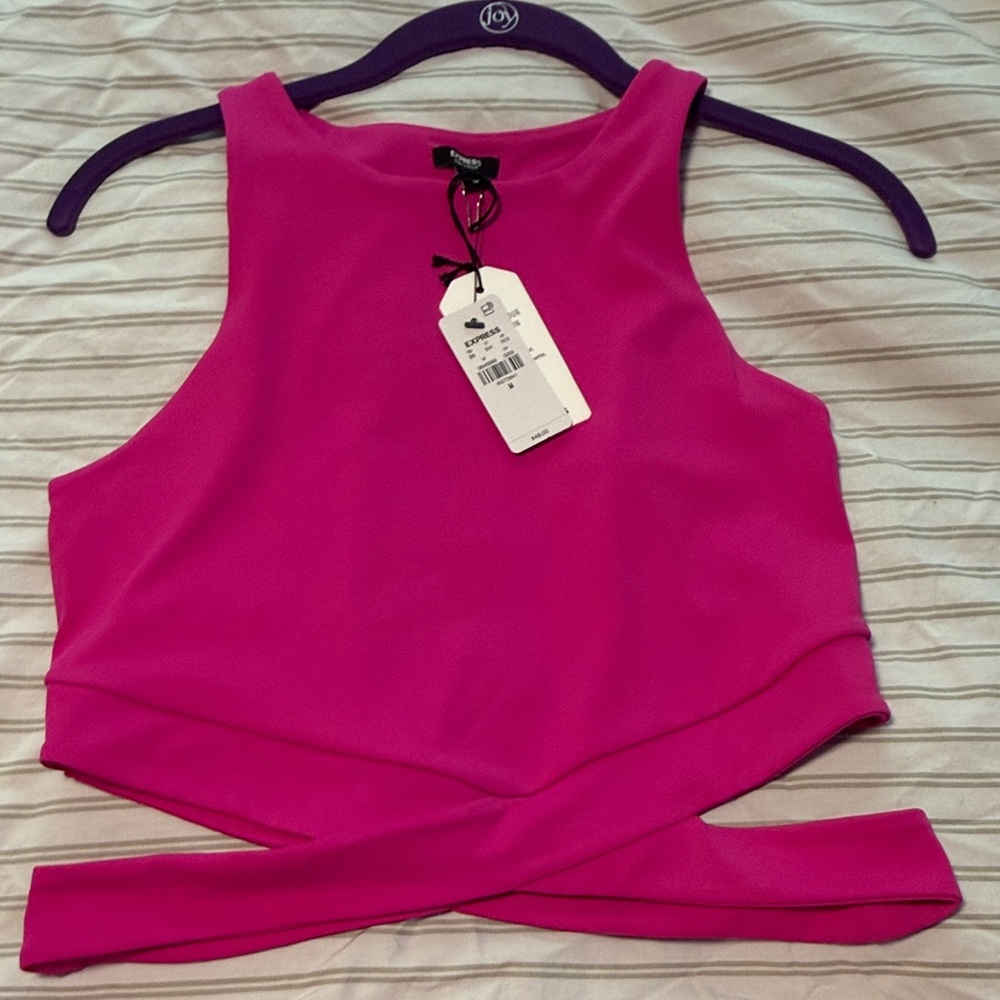 Express body con crop top